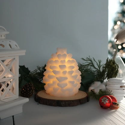 Pinecone Wax Candle – 4.5" Width