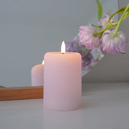Fluted Pillar Candle – 3" Width