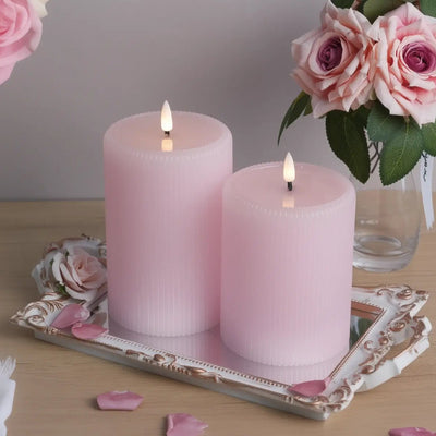 4" Width Fluted Pillars – Set of 2