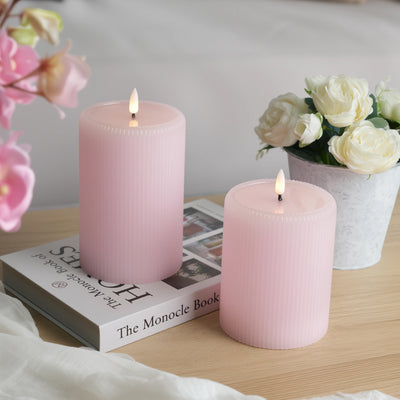 4" Width Fluted Pillars – Set of 2