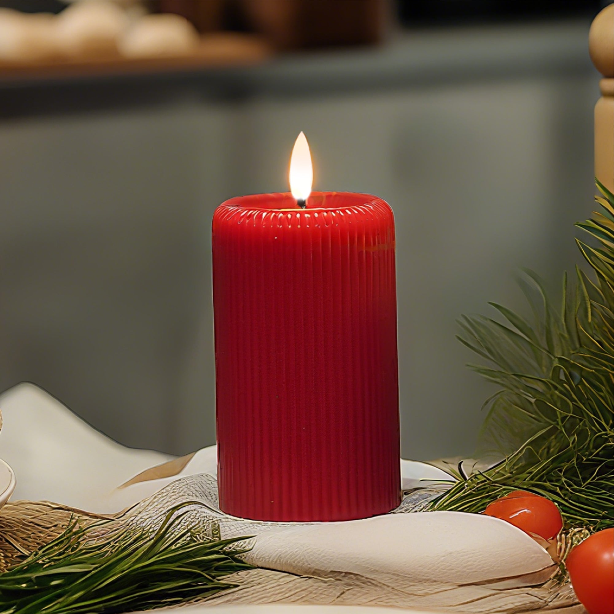 Fluted Pillar Candle