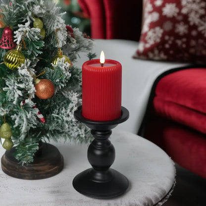 Fluted Pillar Candle – 3" Width