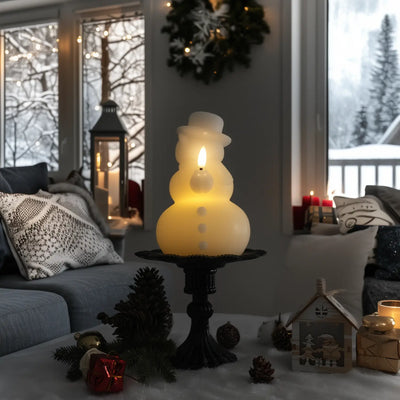 Snowman Wax Candle – 4" Width