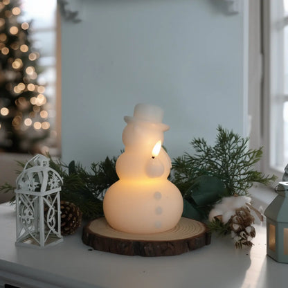 Snowman Wax Candle – 4" Width