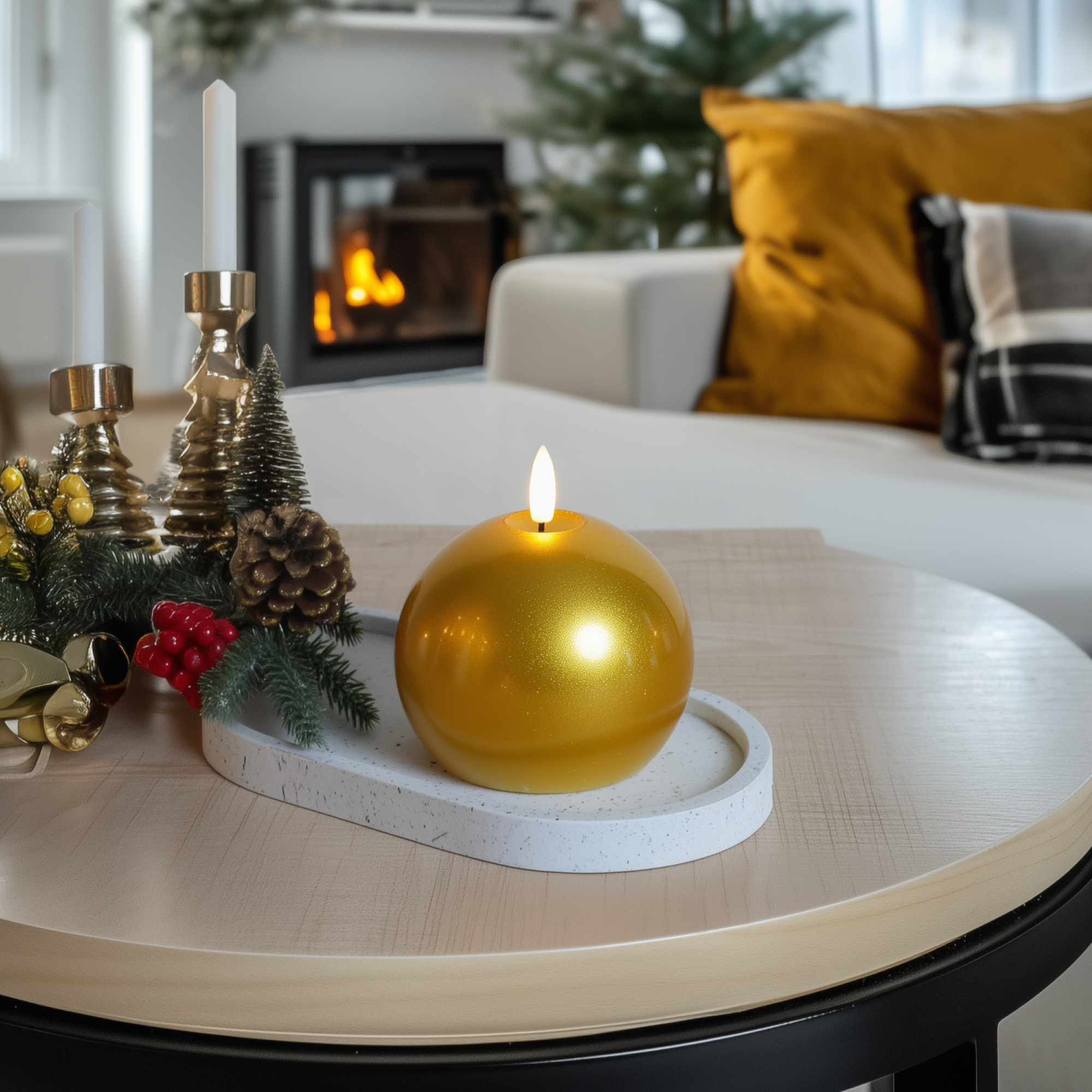 Shiny Sphere Candle