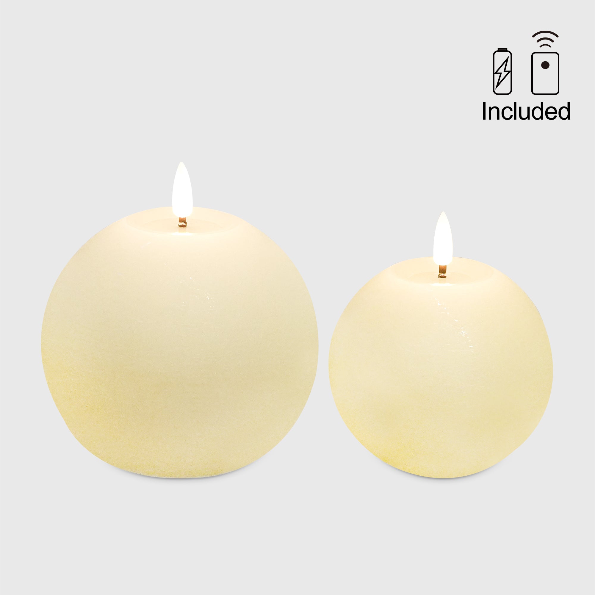 Rustic Sphere Candles