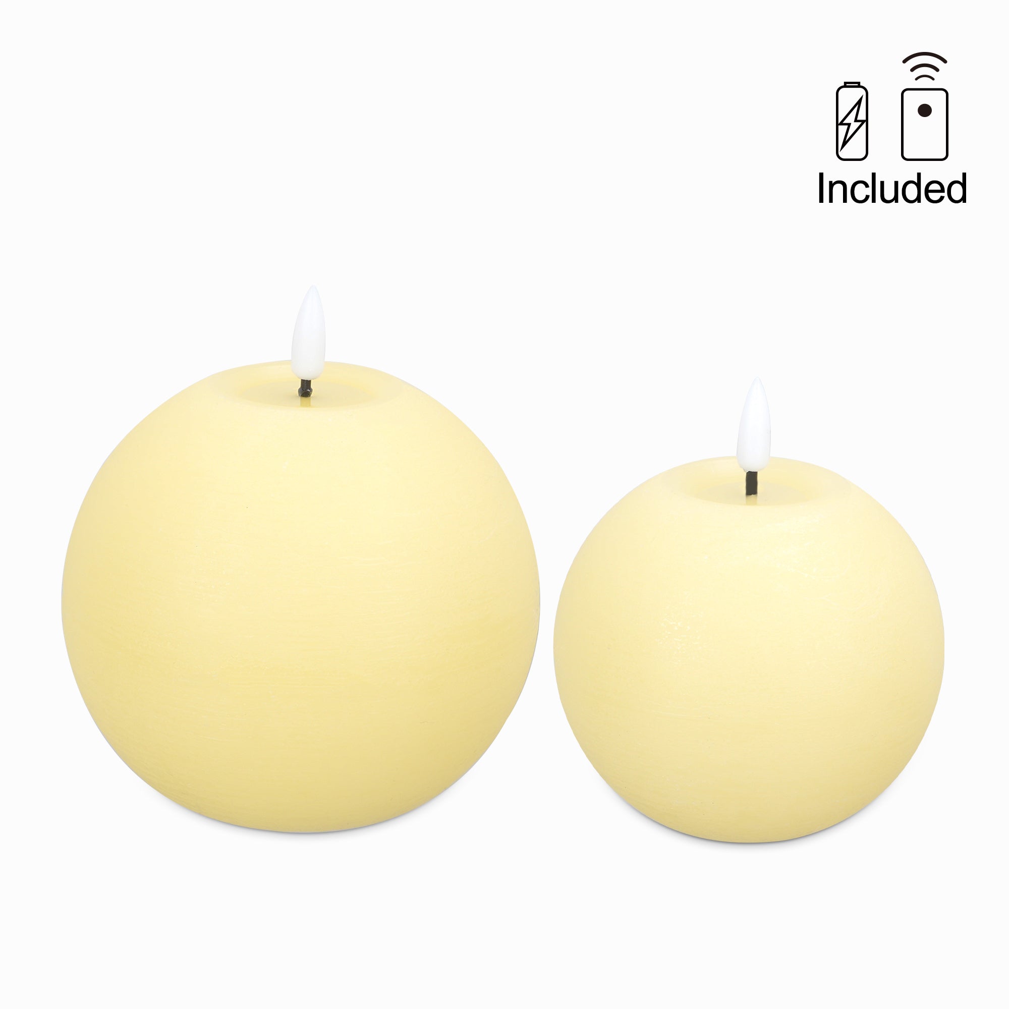 Rustic Sphere Candles