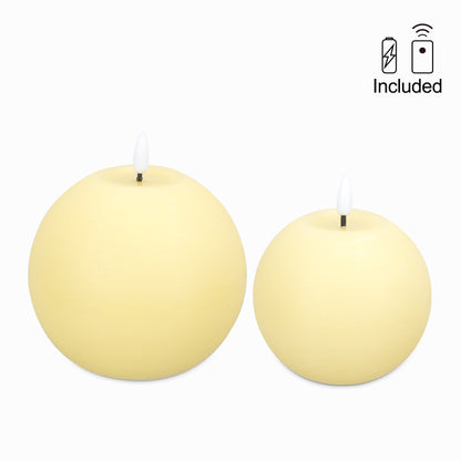 Rustic Sphere Candles