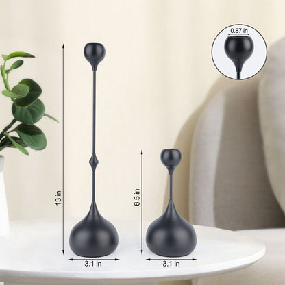 Teardrop Candle Holders, Set of 2