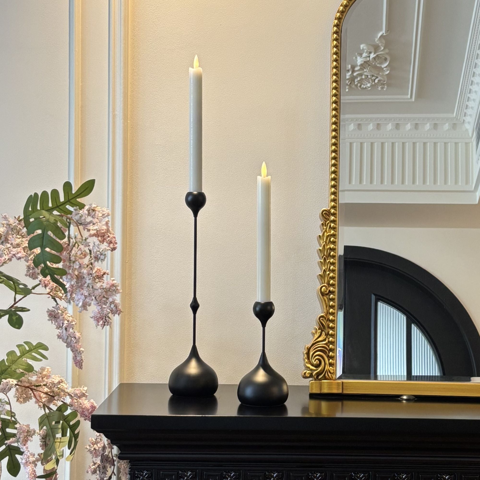 Teardrop Candle Holders, Set of 2