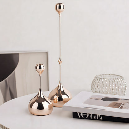 Teardrop Candle Holders, Set of 2