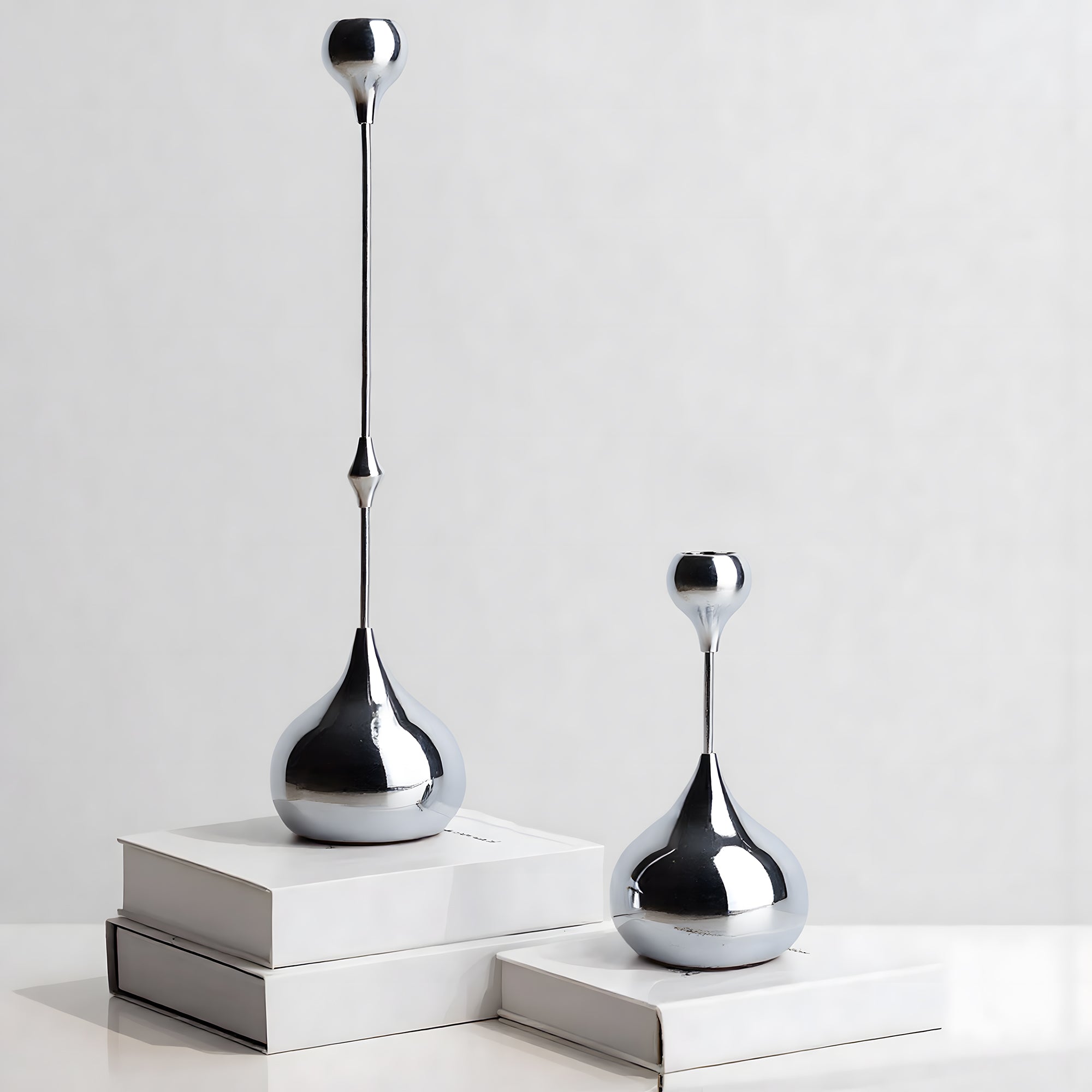 Teardrop Candle Holders, Set of 2