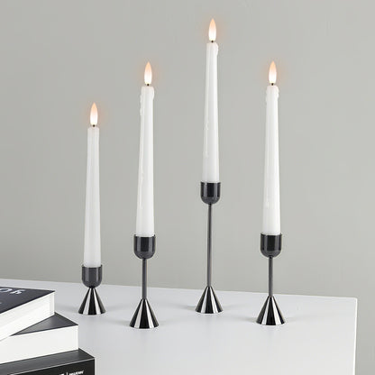 Vintage Metal Candle Holders, Set of 4