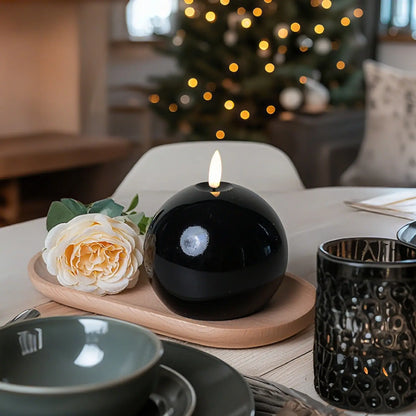 Shiny Sphere Candle – 4" Width