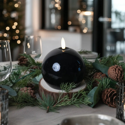 Shiny Sphere Candle – 4" Width