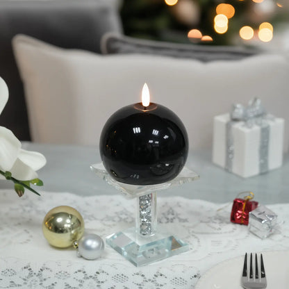 Shiny Sphere Candle – 4" Width