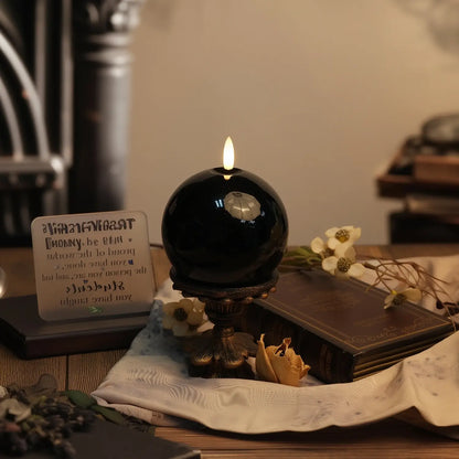 Shiny Sphere Candle – 4" Width