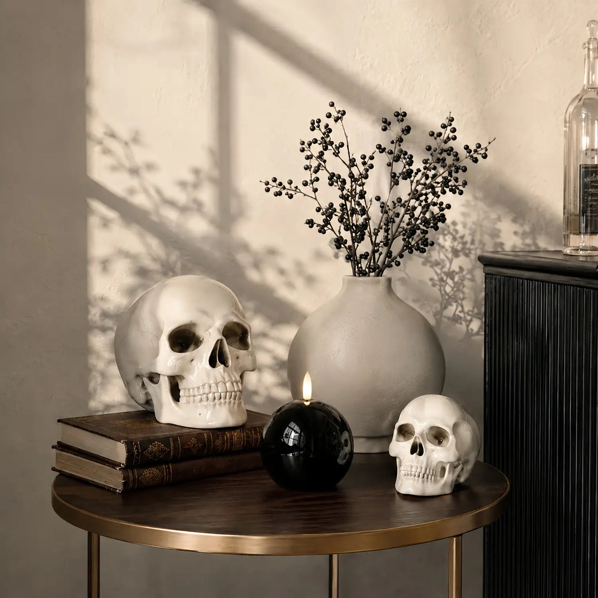 Shiny Sphere Candle – 4" Width