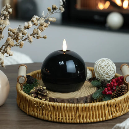 Shiny Sphere Candle – 4" Width
