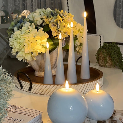 Flameless Sphere Candles – Set of 2