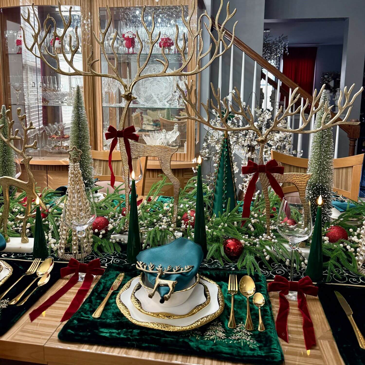 Shiny Cone Candles – Set of 4