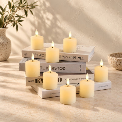 Flameless Votive Candles – Set of 8