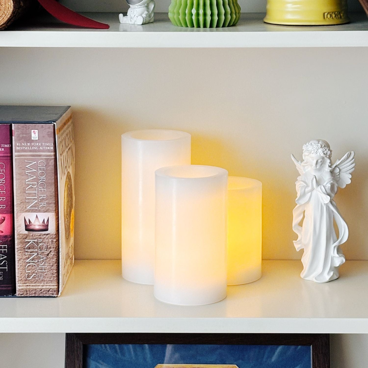 Flat Top Pillar Candles – Set of 3