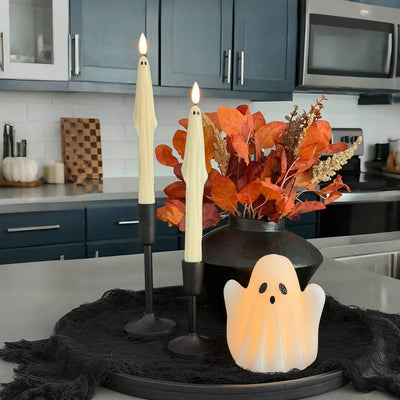 Ghost Flameless Taper Candles – Set of 2