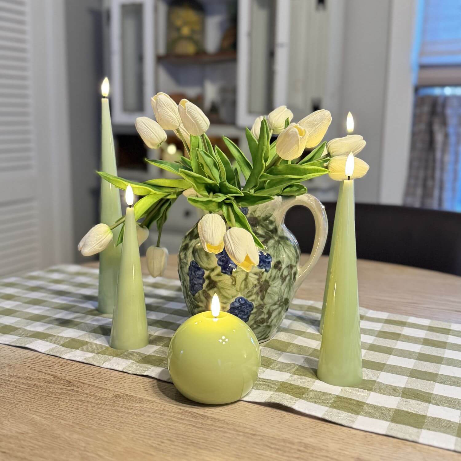 Flameless Sphere Candles – Set of 2