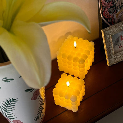 Cube Bubble Candles – Set of 2