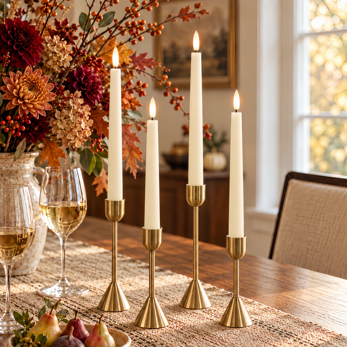Classic Flameless Taper Candles