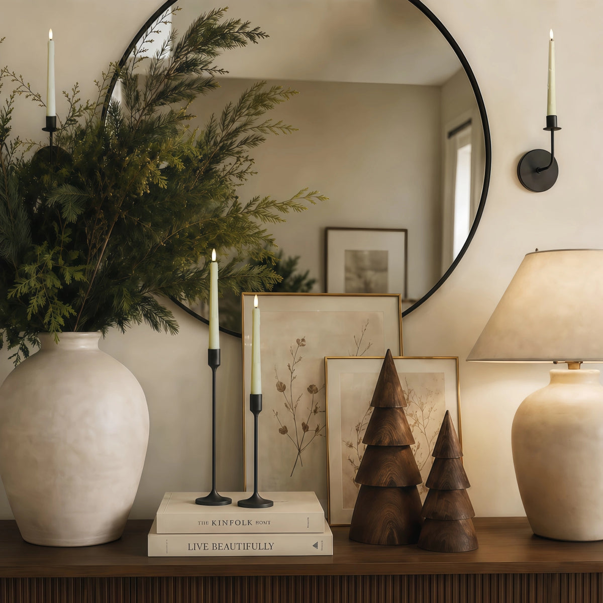 Wax Drip Flameless Taper Candles
