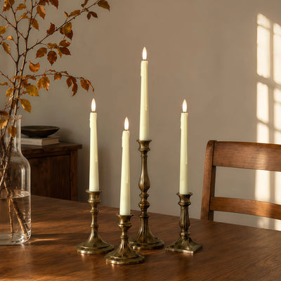 Wax Drip Flameless Taper Candles