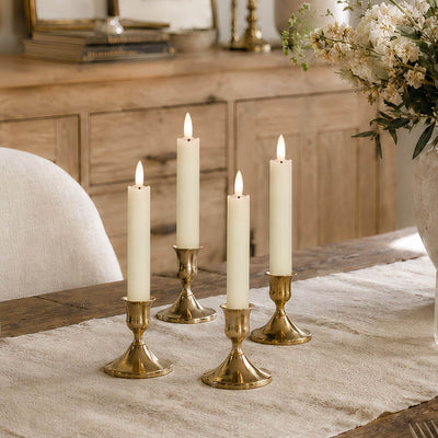Wave Flameless Taper Candles 6.3"