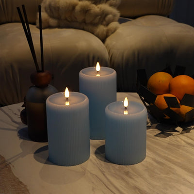4" Width Fluted Pillars – Set of 2