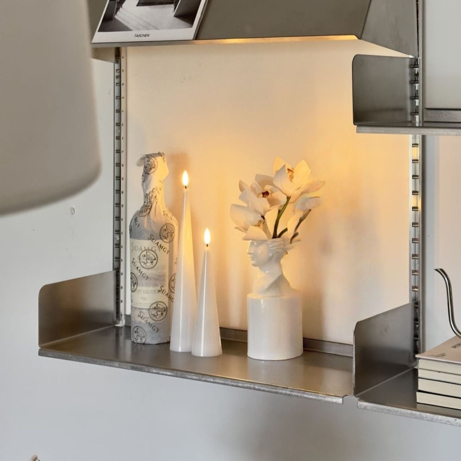Shiny Cone Candles – Set of 2