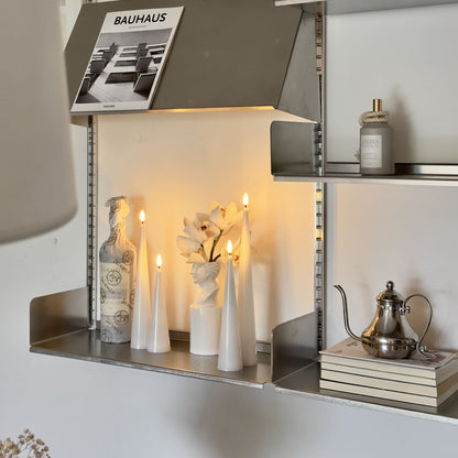 Shiny Cone Candles – Set of 4