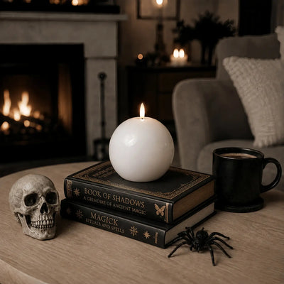 Shiny Sphere Candle – 4" Width