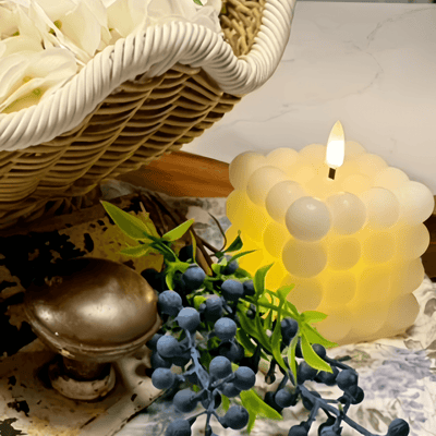 Cube Bubble Candles – Set of 2