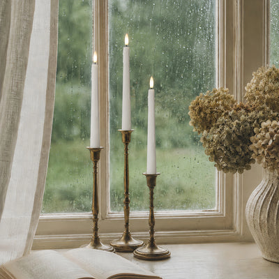 Wax Drip Flameless Taper Candles