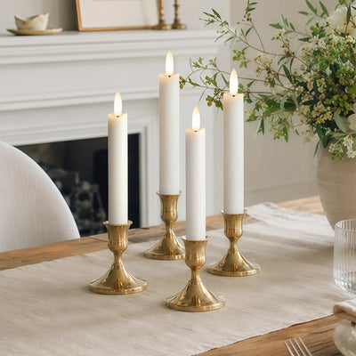 Wave Flameless Taper Candles 6.3"
